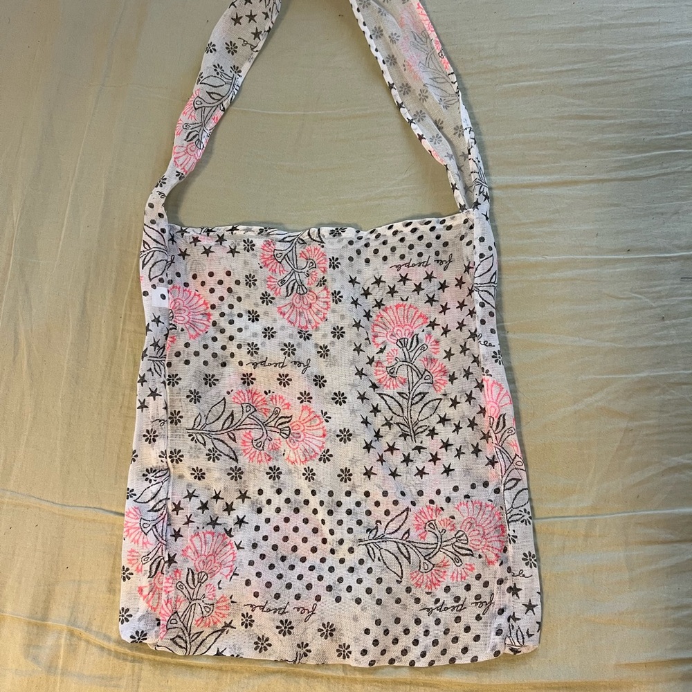 Free People Linen Tote Bag
